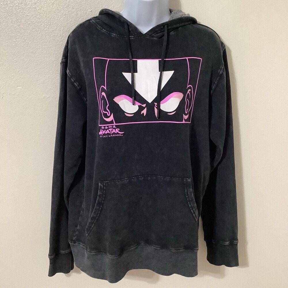 Avatar the Last Airbender Acid‎ Wash Grunge Emo Scene Graphic 2000s Hoodie SM